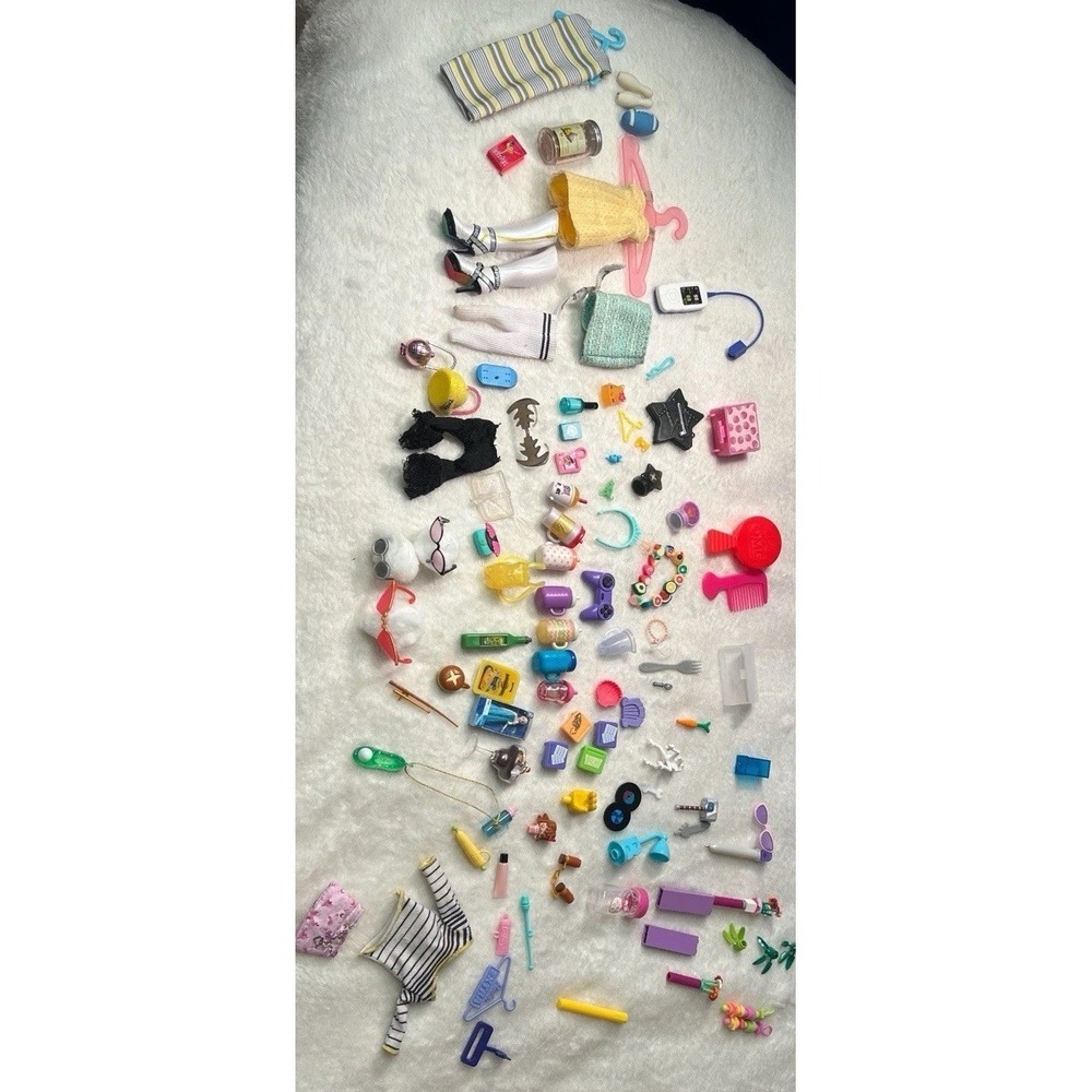 Huge Rainbow High Barbie Disney American Girl Mini Brands Accessory Lot 50+ - Picture 2 of 14
